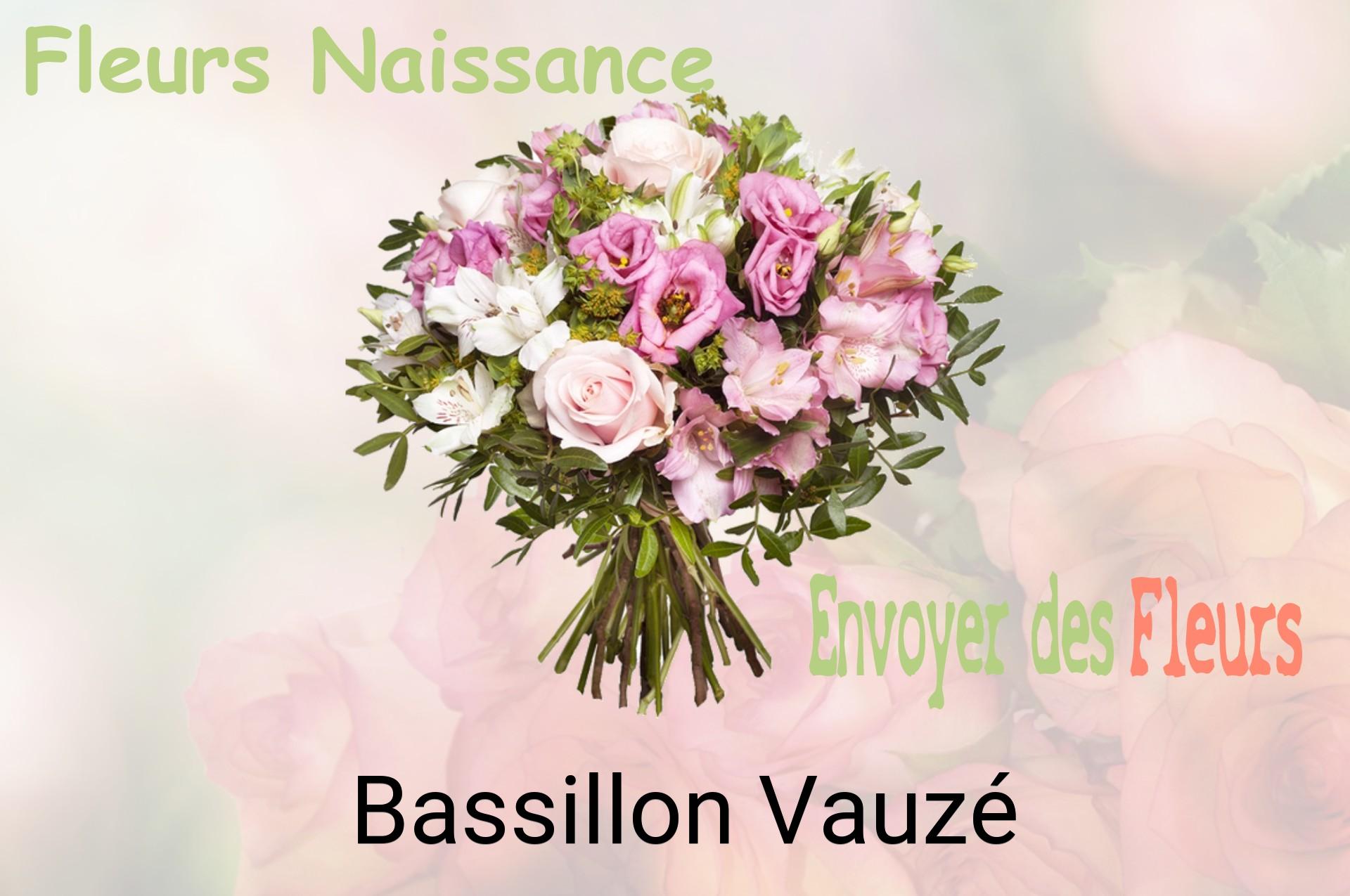 Bouquet de fleurs de naissance livré à Bassillon-Vauzé