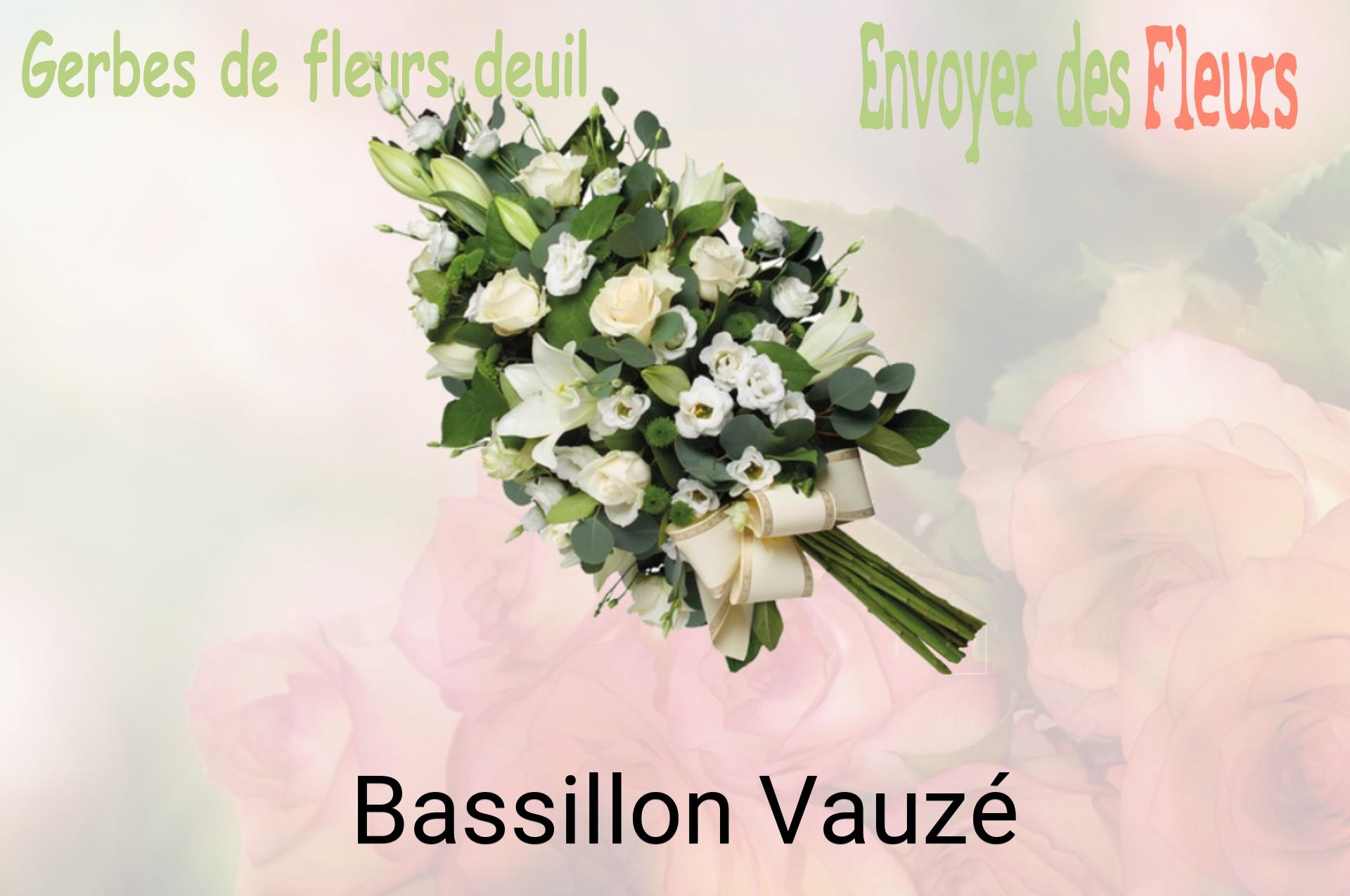 Gerbe de fleurs de deuil livrée à Bassillon-Vauzé